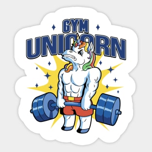 Fitness Fantasy The Mythical Gym Unicorn Sticker